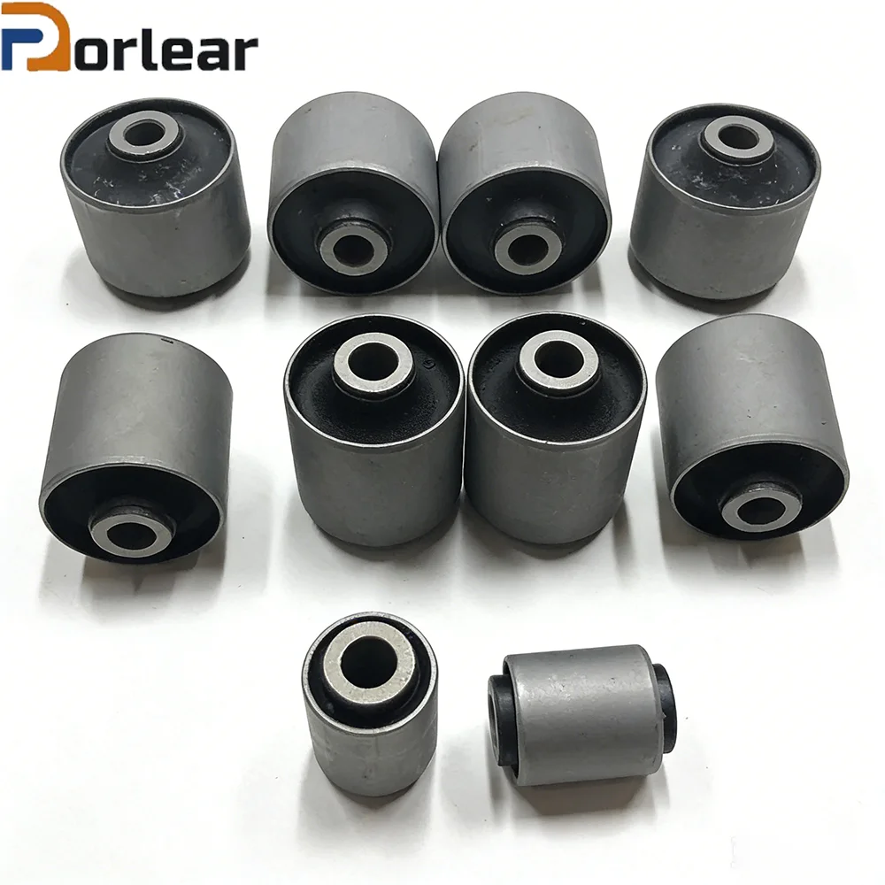 8PCS Rear Upper Lower Control Arm Bushing Kit For Toyota Land Cruiser LC100 Lexus LX470 1998-2007 48702-60090 48702-60110