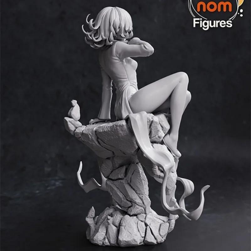 1/24  Resin Figure Model Kit Cartoon Curly Hair Girl Tatsumaki Hobby Miniature Diorama Toy Unassembled Unpainted Free Shipping