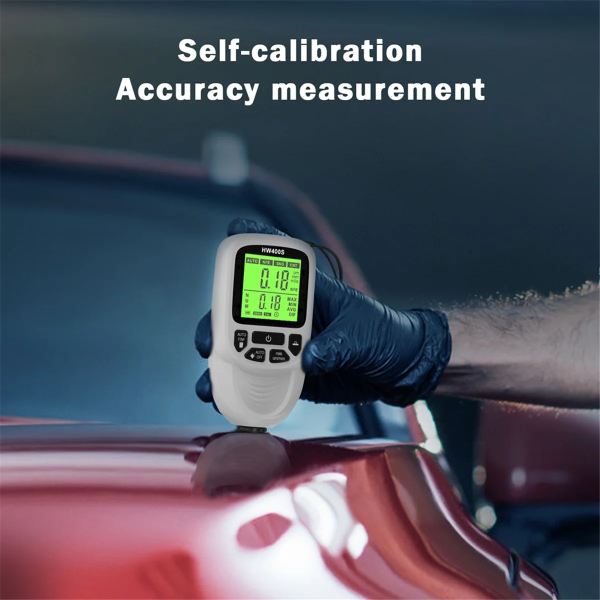 

A06K цифровой измеритель толщины автомобильной краски HW400S измеритель толщины покрытия устройство для измерения автомобильного покрытия белый