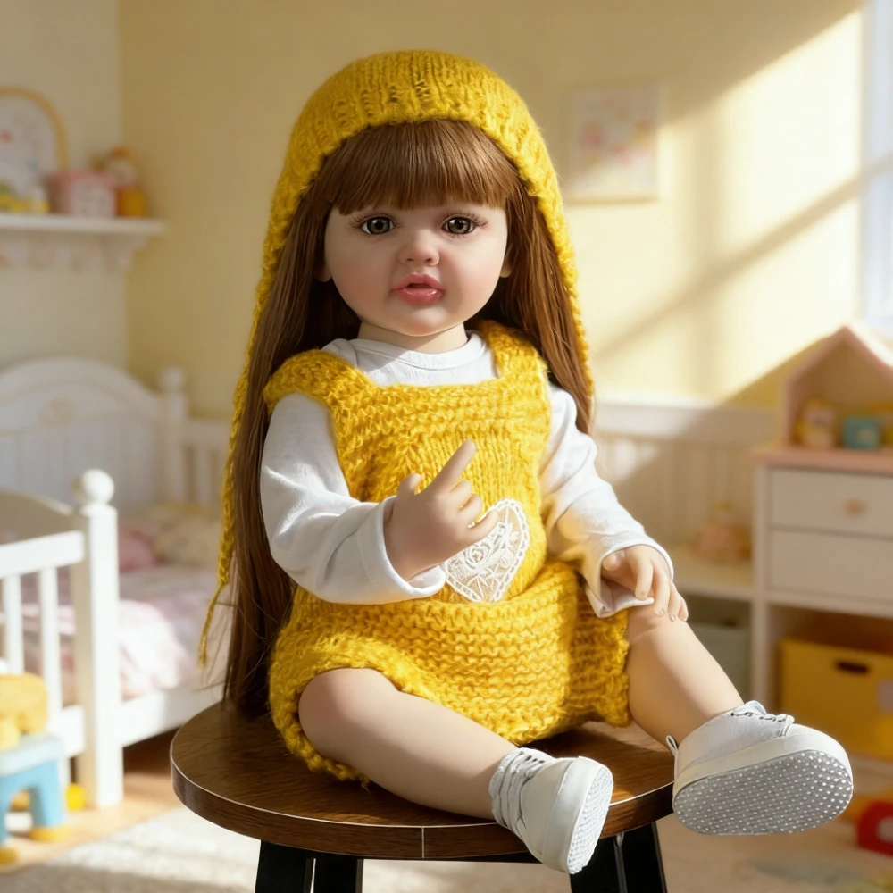 poupee-reborn-aonpeng-en-vinyle-souple-corps-entier-55-cm-22-pouces-realiste-cheveux-longs-princesse-nouveau-ne-jouet-pour-tout-petit-adorable-cadeau-d'anniversaire