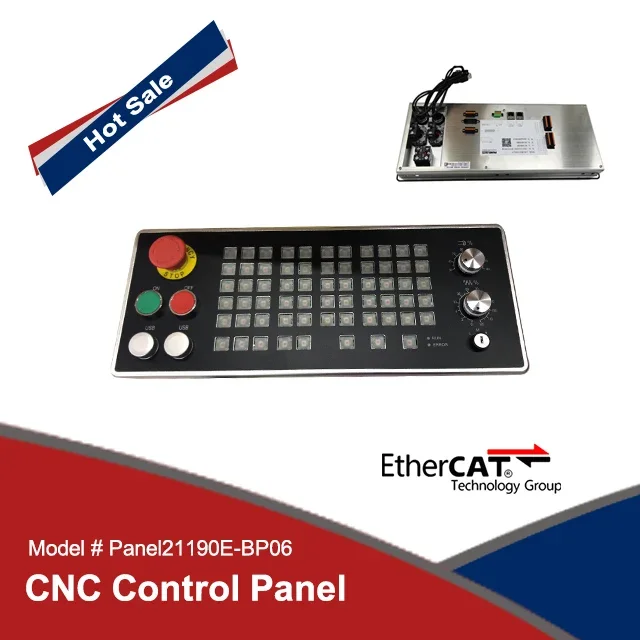 CNC Control Panel with EtherCAT bus matched with 19 inch industrial display with capacitive touch panel