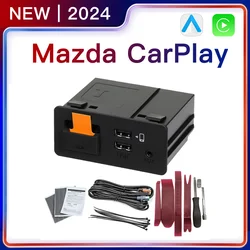 Nowa aktualizacja zestaw P2 CarPlay z systemem Android Adapter automatyczny Hub USB do modernizacji Mazda 3 2 6 CX3 CX5 CX8 CX9 MX5 miata Axela TK78669U0C