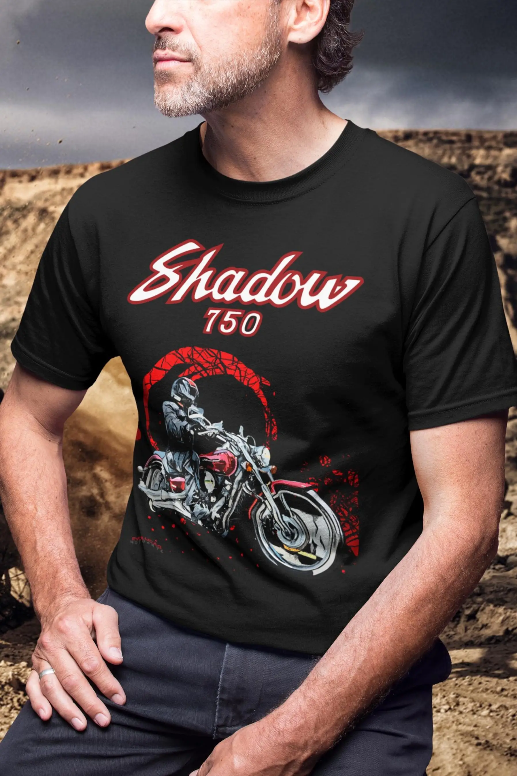 

655@EY H.onda Shadow 750 T Shirt The Perfect Biker Gift For Cruiser Rider Fan Top For H.onda Owners Husband Present Moto Vtwin