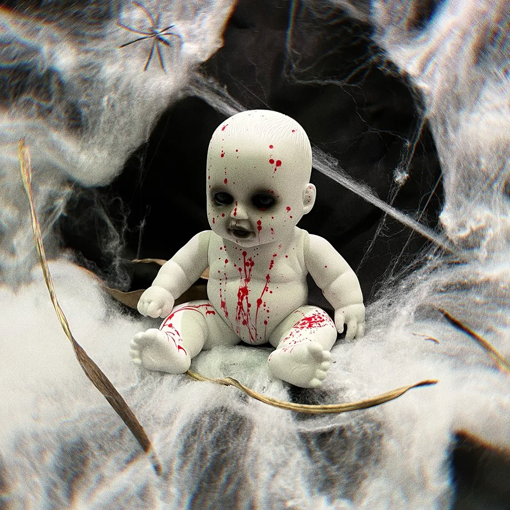 Muñeca colgante de bebé fantasma de terror, Bar de Halloween, patio fantasma, utilería, Festival, Feliz Día de Halloween, decoración 2024