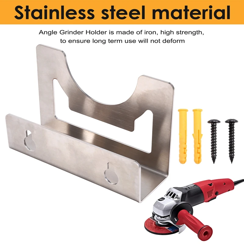 AC88-Angle Grinder Holder Wall Mount Angle Grinder Holder Tool Grinder Bracket Grinder Tool Holder Grinder Tool Holder