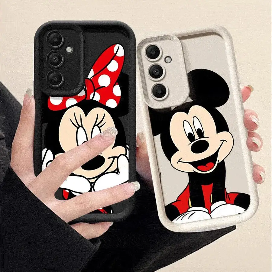 Disney Mickey Minnie Mouse Phone Case for Samsung Galaxy A14 A13 A15 A23 4G A34 A33 A53 A25 A24 A54 A73 A55 5G A11 Soft Cover