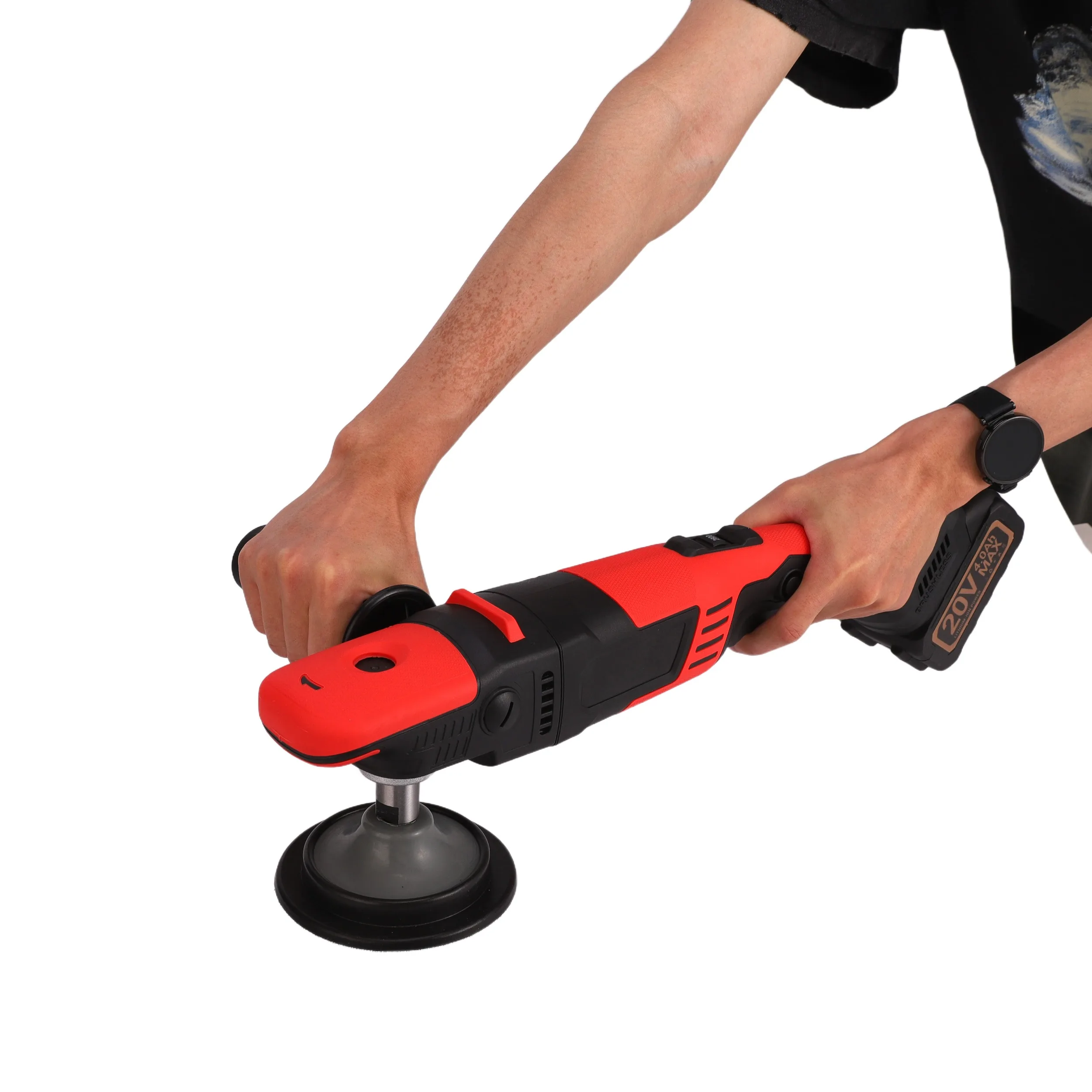 Auto Cordless Portable Brushless Car Buffer Polisher Machine 18V  4Ah Lithium Battery Direct Polishing Machine
