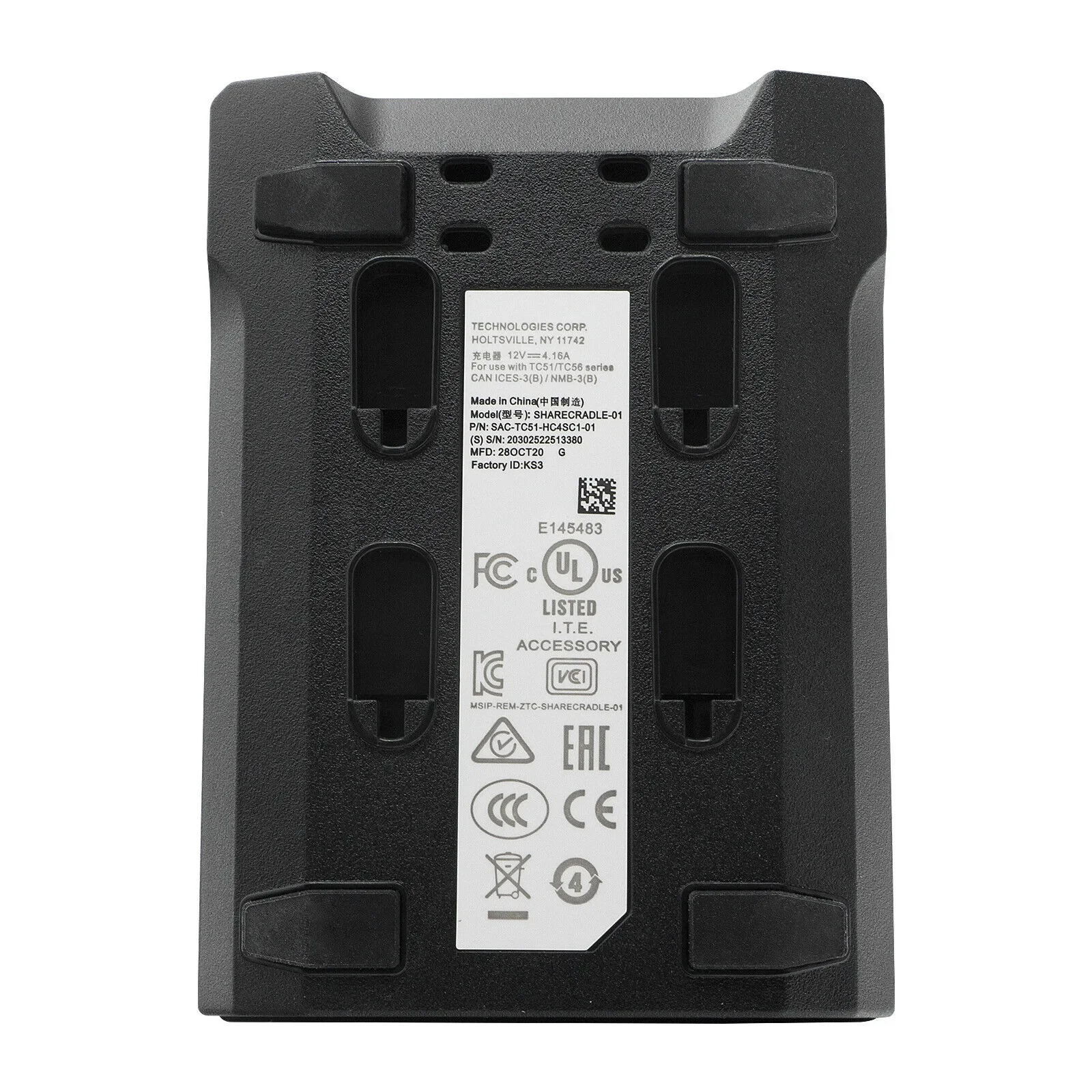 Brand New 4-Slot Battery Charging Charger Cradle For ZEBRA TC21 TC26 SAC-TC2Y-4SCHG-01