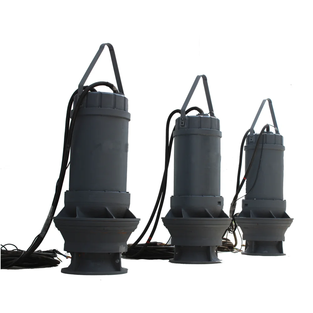 Low Head Electric Submersible Vertical Axial Flow Pump For Large Flow