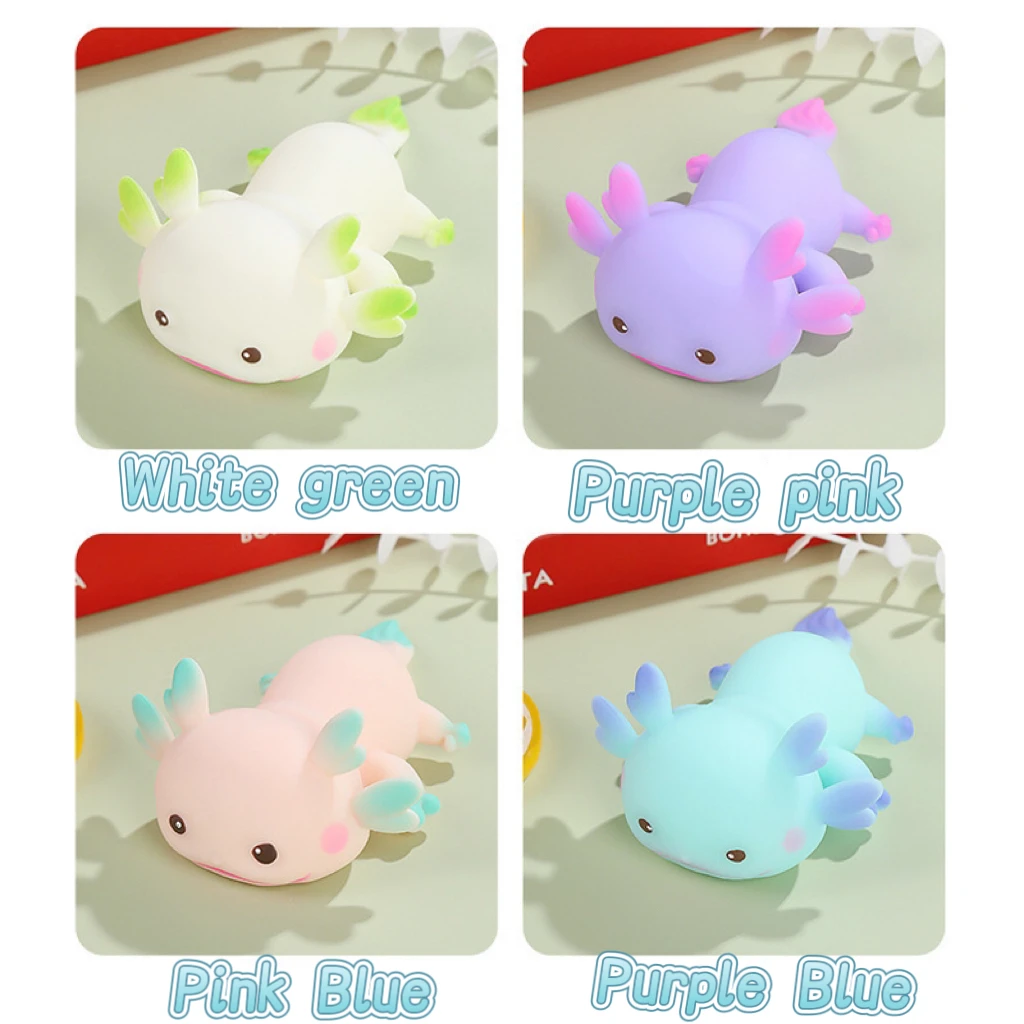 Cartoon Simulated Salamander sensory Toys Squeeze Toy Fidget Toy Stress Relief Animal Toys Pinching Venting Squishy Toy Gift