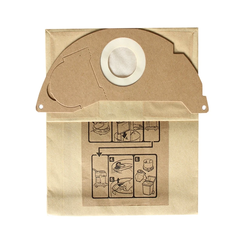 Bolsa de polvo de repuesto para KARCHER WD2250 A2004 A2054 MV2 WD2, accesorios para Robot aspirador, bolsas de papel