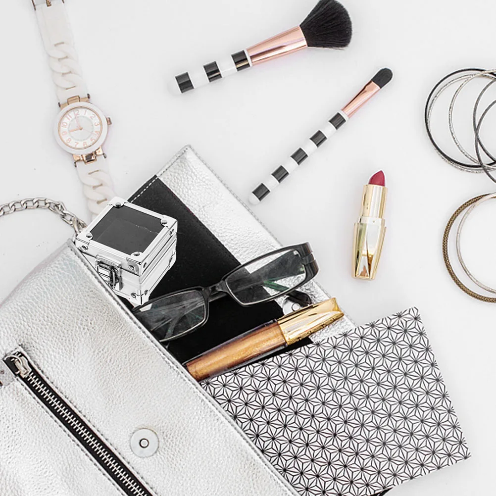 

2Pcs Sturdy Polish Head Boxes Durable Nail Grinding Bit Container with Multi-Slot Design for Salon Home Use Manicure Tool Box