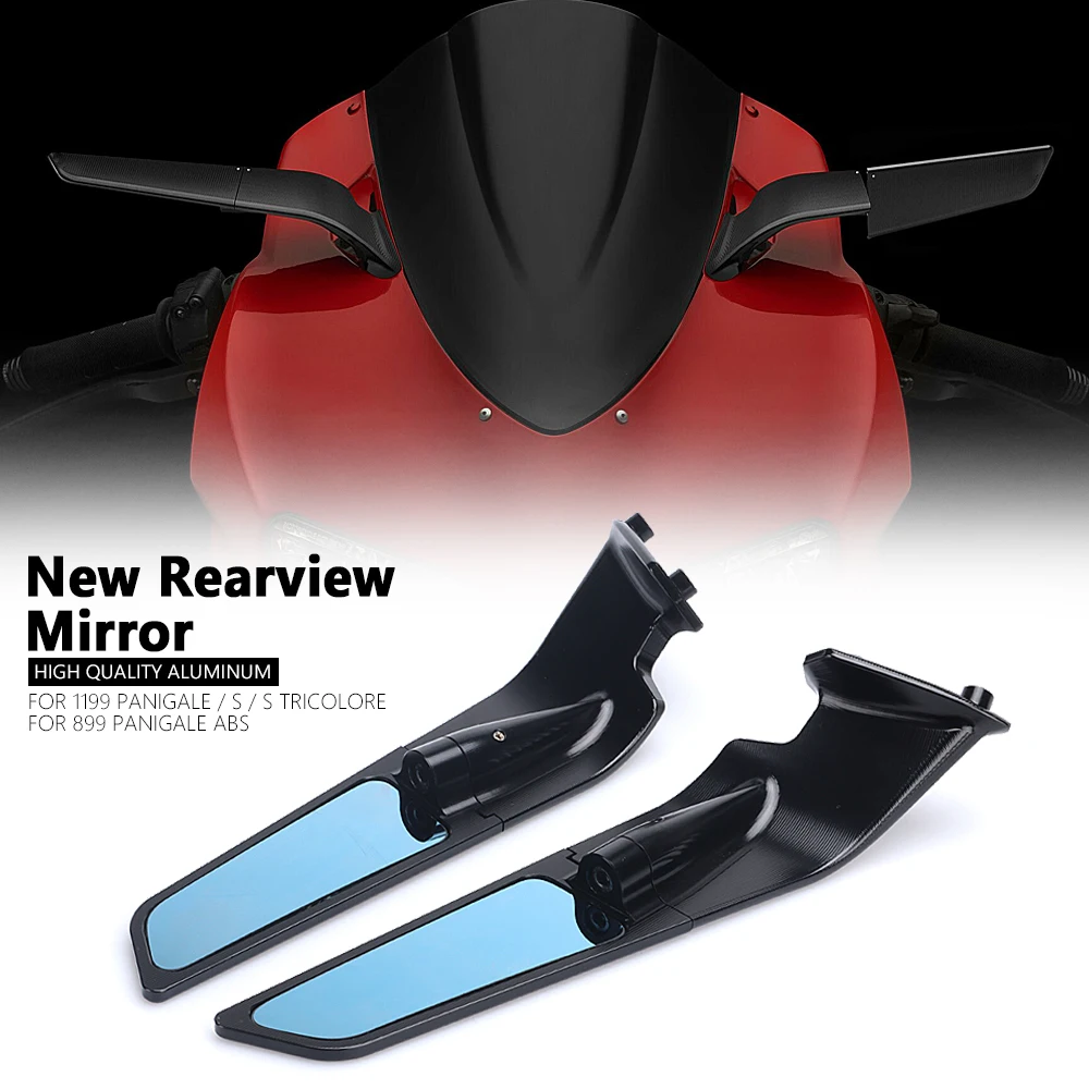 New Aluminum Rearview Mirrors Side Mirrors Motorcycle Accessories For DUCATI Panigale 899 ABS PANIGALE 1199 / S / Tricolore