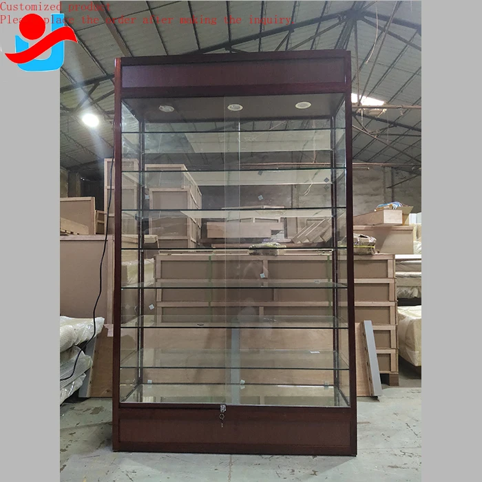 

Custom.Aluminum Frame Glass Counter Tobacco Shop Display Case Glass Showcase for Smoke Shop Displays