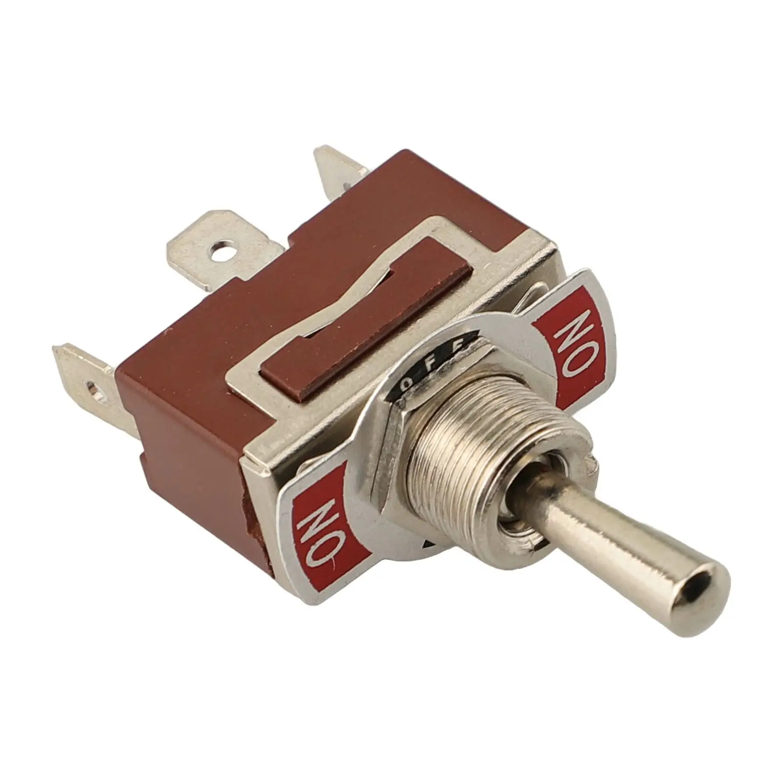 5Pc Toggle Switch Heavy Duty Rocker SPDT 3 Position 3 Pin ON/Off/On Brown Switch Tools Accessories Superior Quality