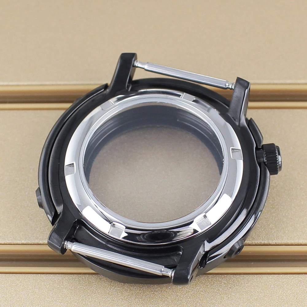 NH35 43 مللي متر حافظة ساعة عالية الجودة C3 مضيئة ل Mod Tuna المعلبة NH35 NH34 NH36 NH38 حركات الياقوت الكريستال 200 متر مقاوم للماء #6