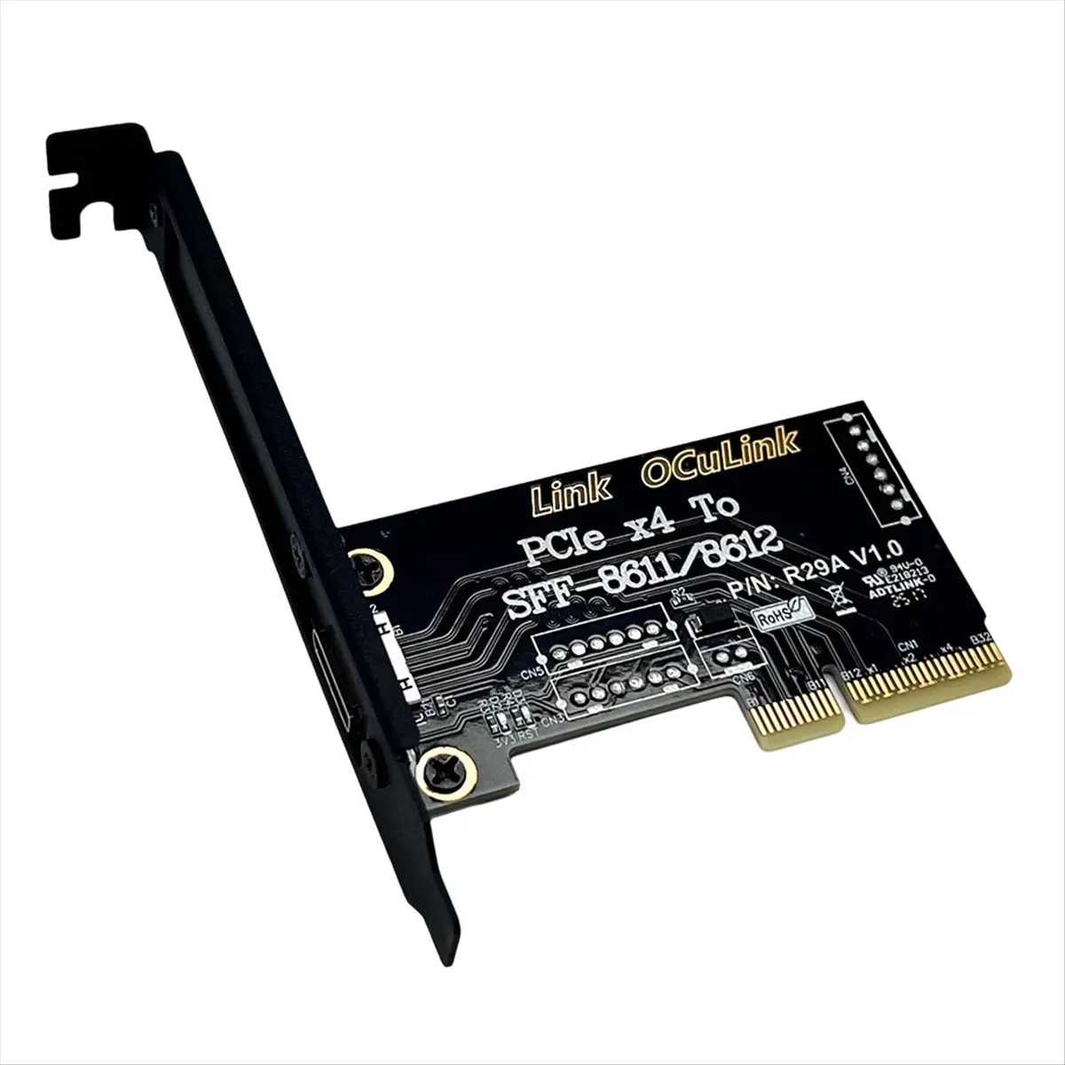 L77A PCIe4.0 X4 to SFF-8611/8612 Adapter Card PCIe X4 4.0 External High-Speed Expansion Interface External Support Chassis