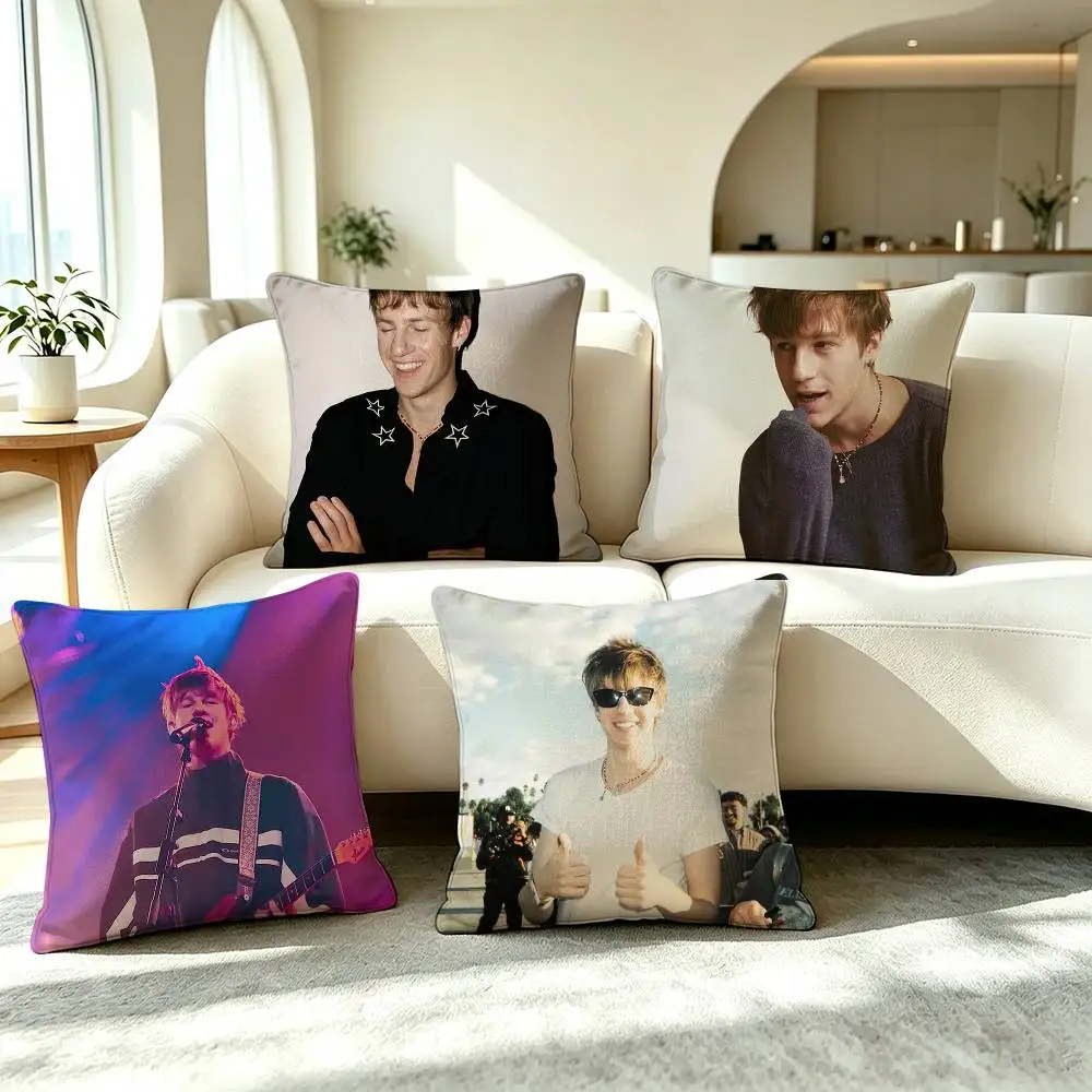 S-Singer Malcolm Todd  Square Double-Sided printed Pillow Case Bedroom Bedside Pillow Sofa Cushion Cover