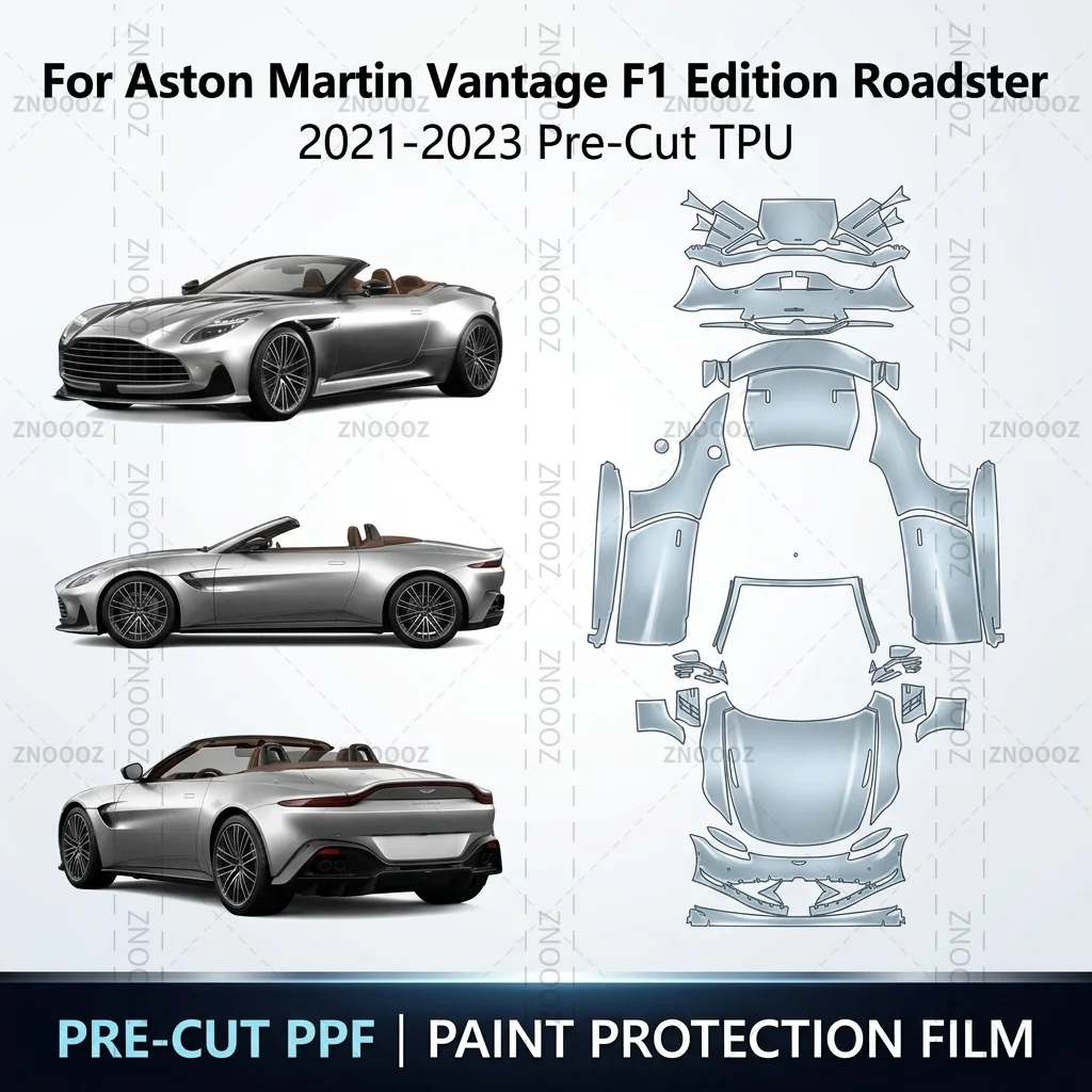 For Aston Martin Vantage F1 Edition Roadster 2021-2023 Pre-Cut TPU PPF Full Vehicle Glossy Clear Matte Black Anti Yellowing