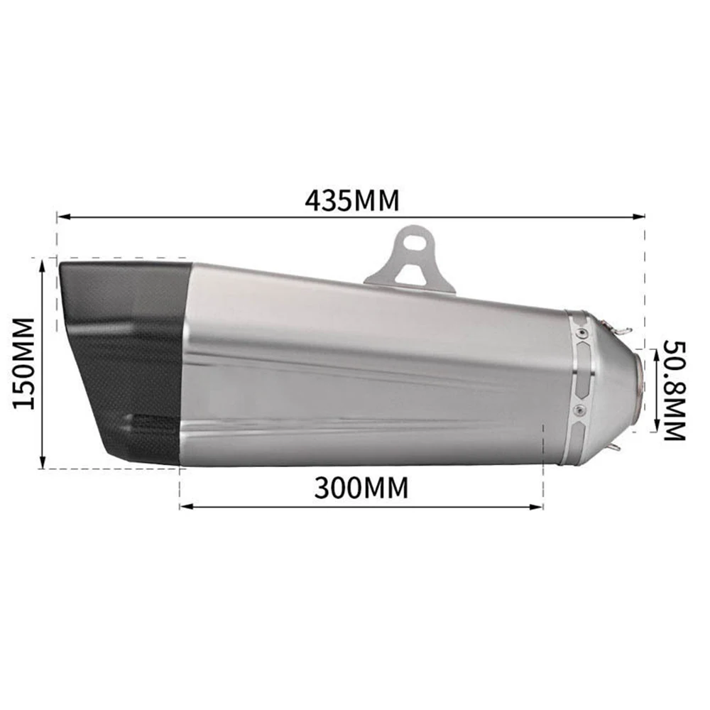 51MM muffler exhaust motorcycle For LV20 YAMAHA R7 R1 R3 ZX10R ZX4R Z400 Mt03 R6 CBR600 Zx6r MT07 mt10 XSR900