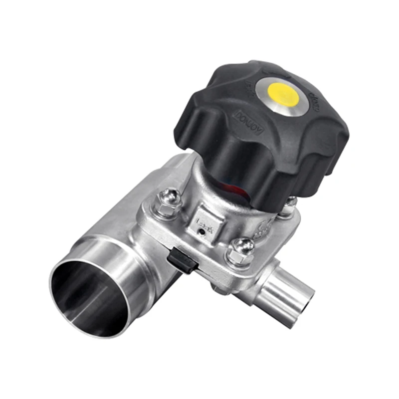 

DONJOY 3 Way 1"-1/2" Plastic Manual Diaphragm Valve Stainless Steel Diaphragm Valve Sanitary Diaphragm Valve