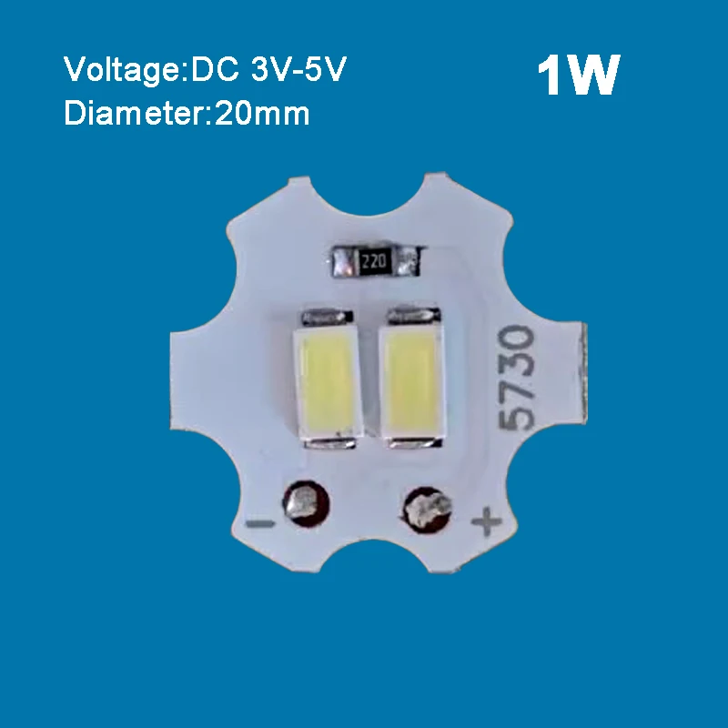 10pcs 5V White Warm LED Bead Light + 8mm 16mm 20mm Base
