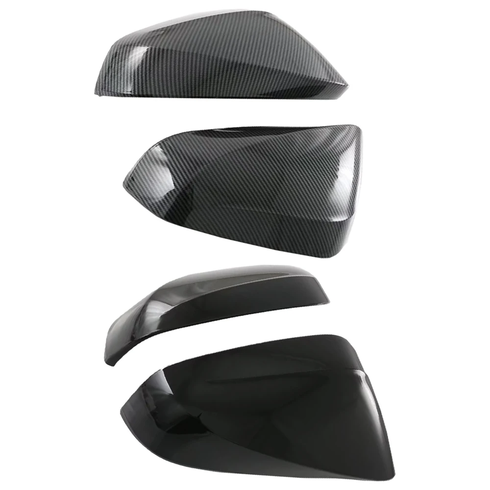 Glossy Black Door Rearview Mirror Covers ABS Carbon Fiber Black Fit For Lexus RX350 350h RX500h 2023