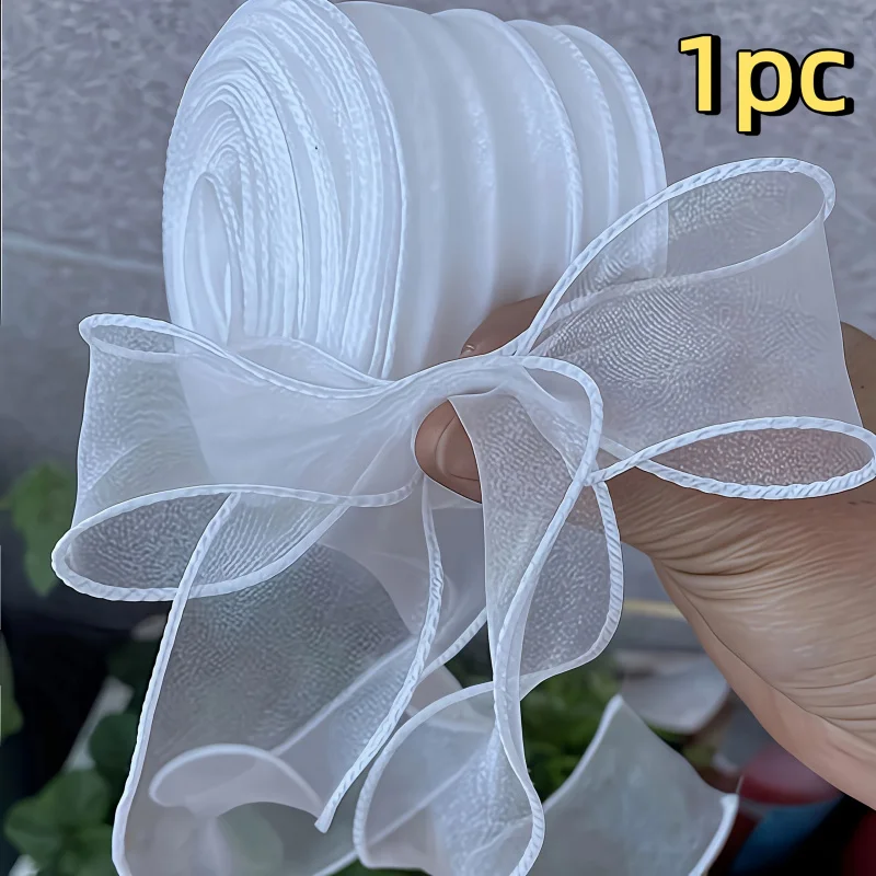 Organza Ribbon Wavy Edge Fishtail Ribbon For DIY Bows Flower Bouquet Gifts Packaging Wedding Party Decor Craft Supplies ﻿