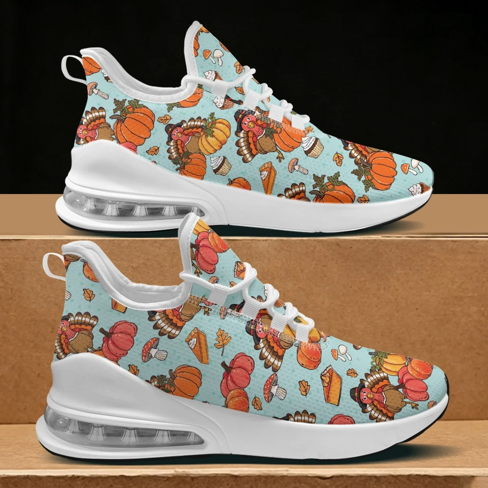 XIXIRIMIDO Thanksgiving Air Cushion Shoes for Woman Autumn/Winter 2026 Collection Shoes Women's Running Sneaker Festive Gifts