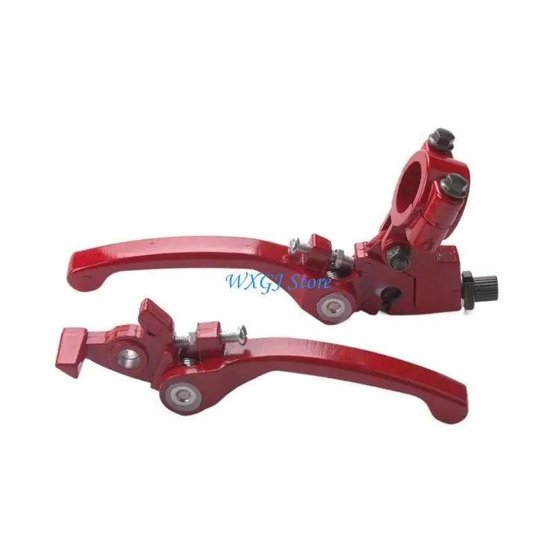 

37JE Metal Folding Brake & Clutch Levers Easy Install Metal Folding Brake Clutch Levers Suitable for Pit Dirt Motorcycles