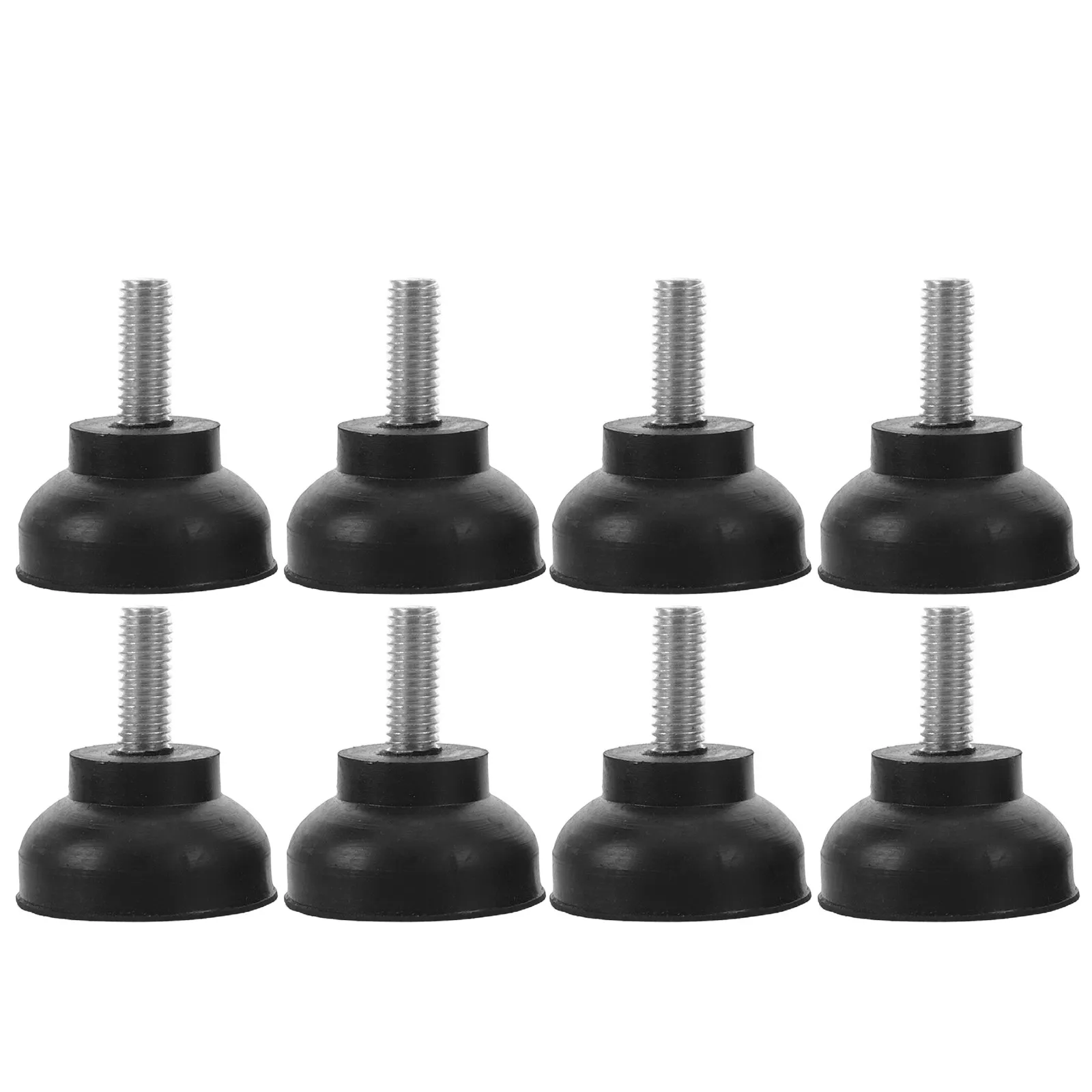 8Pcs Furniture Leg Leveler Replacement Screw In Chair Leveling Feet  Anti Skid Threaded Rubber Feet Adjustable Furniture Leveler