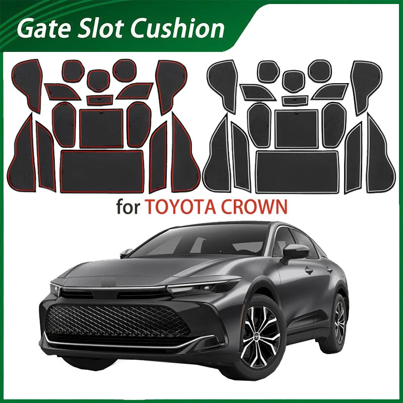 

CAR door slot pad for Toyota 23 CROWN door slot pad, Crown car modification, storage, decoration pad, water cup slot pad