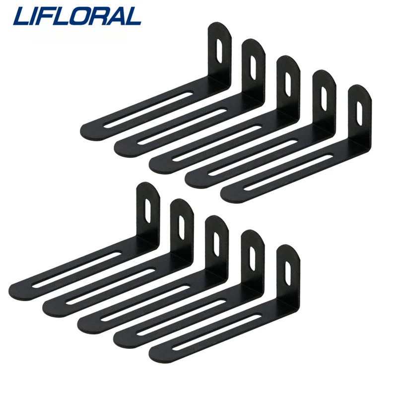 10/20pcs Fillet Active Angle Code Stainless Right Angle Fixer Furniture Connector Protector Shelf Bracket Adjustable Angle Code