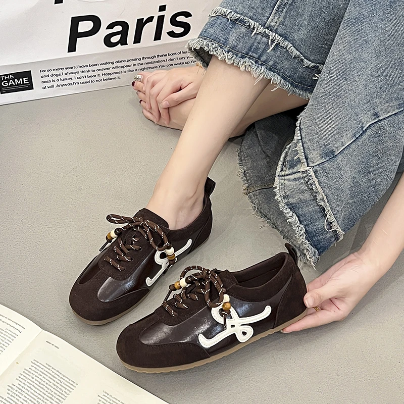 Women's Retro Trainer Shoes - Casual, Height-Increasing, Autumn Style, Flat Sole, Soft & Versatile