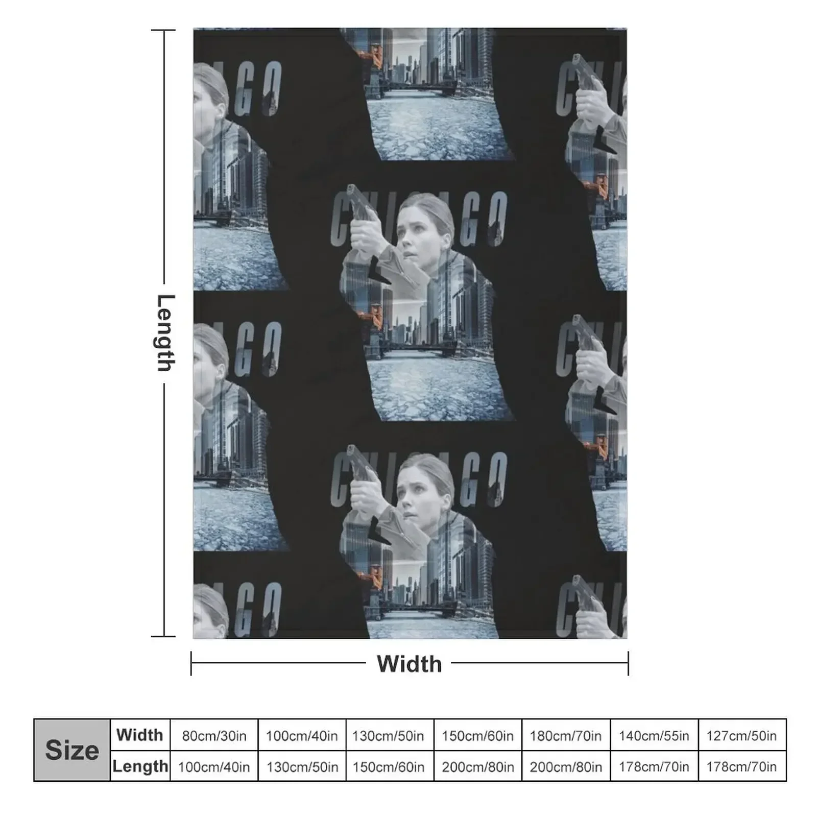 Erin Lindsay from Chicago P.D and Chicago Fire Throw Blanket Summer Shaggy Blankets