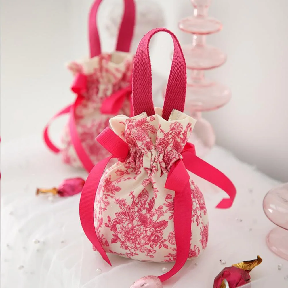 Small Wedding Sugars Pouch Adjustable Opening Sugars Pouch For Wedding Decoration