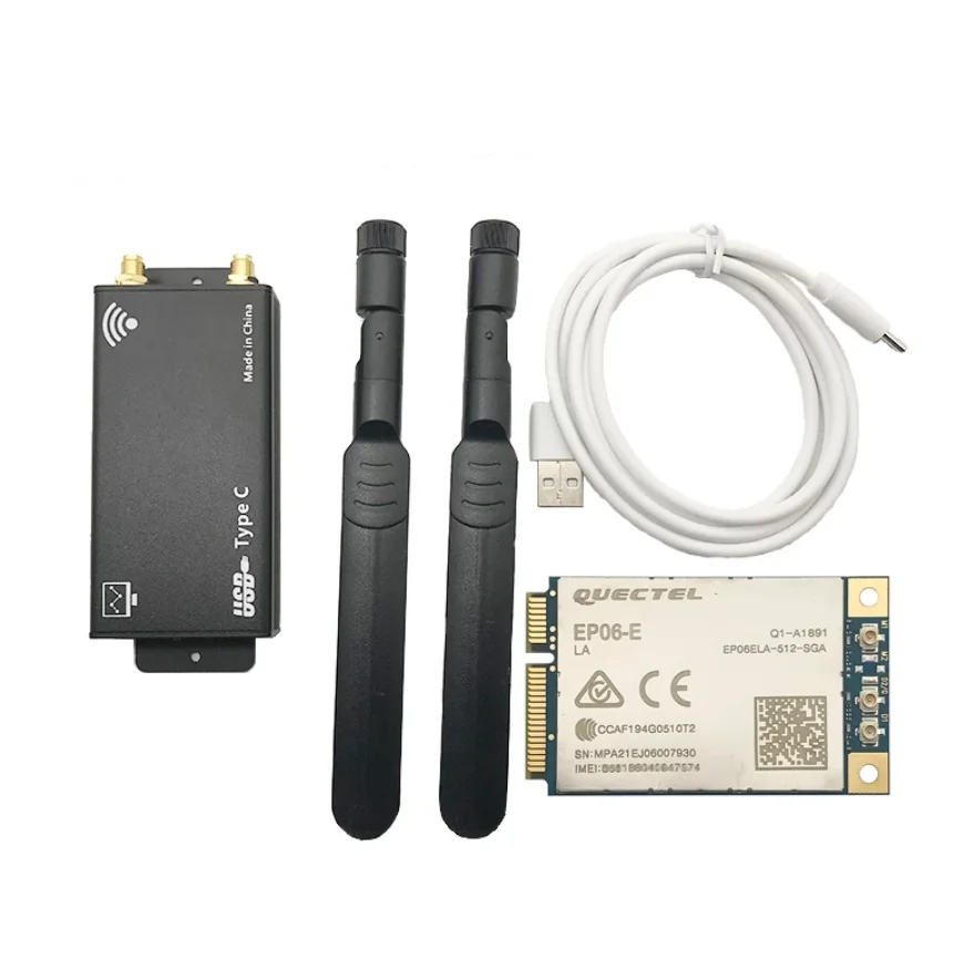 Quectel 4G LTE EP06-E USB Dongle Cat4 module PICE to USB TypeC in shell case enclosure for Europe EMEA Australia New zealand