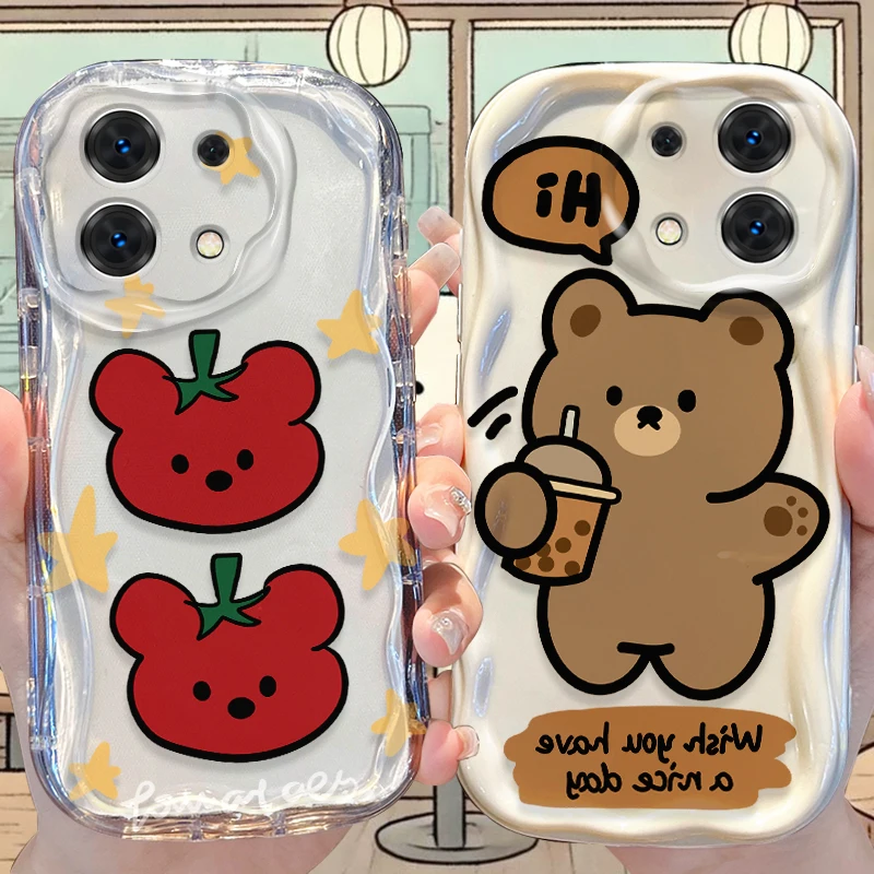 

Чехол Little Bear Wave для Xiaomi Redmi Note 14 13 12 11 10 Pro Plus 5G 9 14C 13C 4G 12C 10C 10S A2 A1, противоударный силиконовый чехол