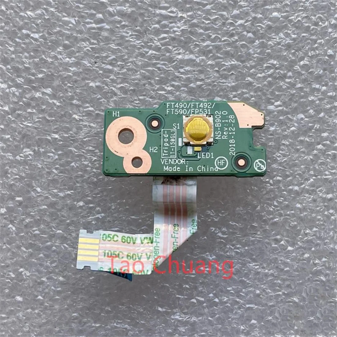 FOR Lenovo ThinkPad T490 T495 T14 P14S Power On/Off Button Board 02HK991