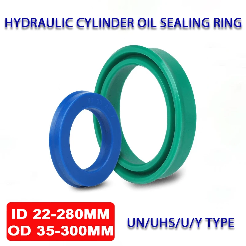 Polyurethane Hydraulic Cylinder Oil Sealing Ring UN/UHS/U/Y Type Shaft Hole General Sealing Ring Gasket ID 22-280mm OD 35-300mm