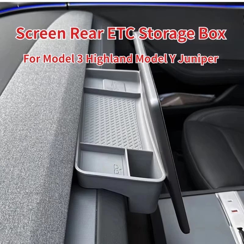 

Для Tesla Model 3+/Model Y Juniper 2025 ETC Кронштейн Лоток Экран Задний ящик для хранения Инструментальная панель ETC Кронштейн Автомобильные аксессуары