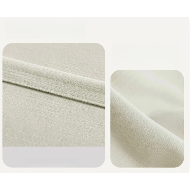 French Chenille Cream White Velvet Curtain Modern Simple Blackout Curtains for Living Dining room Bedroom Tulle
