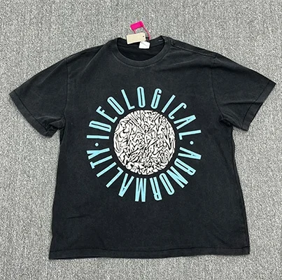 

Good Quality New SAINT T-shirts Men Woman Washed Loose Casual Round Neck Short Sleeve Tee Streetwear Tops Tees