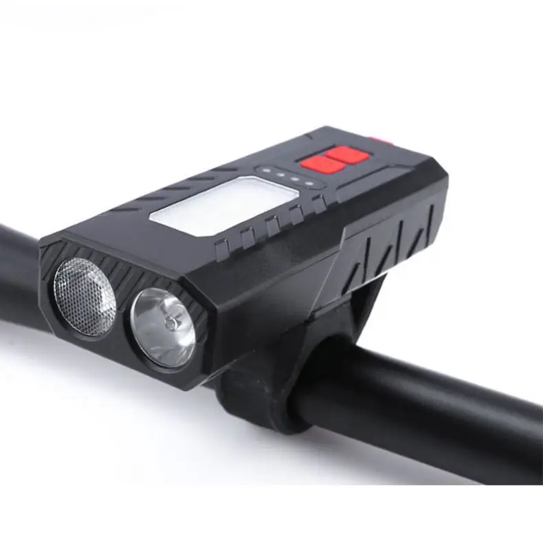 High Low Beam Outdoor Riding Usb Rechargeable Aluminum Alloy Abs Built-In Battery Bike Front Led Bicycle Lights 1