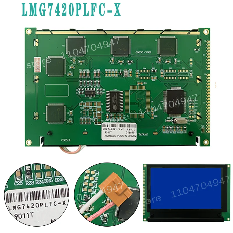 

5,1-дюймовый ЖК-дисплей LMG7420PLFC-X LMG7420PLFC X, панель экрана 240*128, совместимая новая синяя ЖК-панель