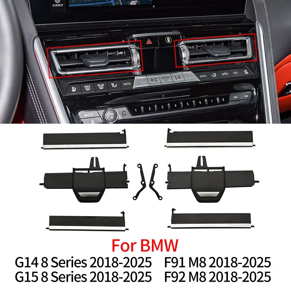 

Car Middle AC Vent Grille Air Conditioning Outlet Knob Repair Accessory For BMW G14 G15 F92 F91 8 Series 830 840 850i