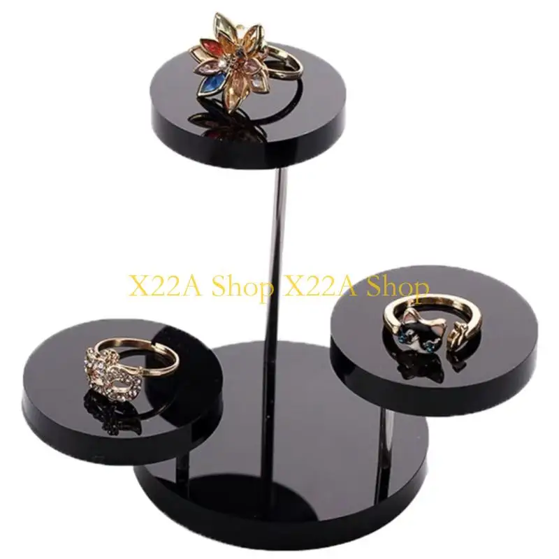 Unique Clear/Black/White Acrylic Jewelry Display Stand for Earrings Bracelets Necklaces