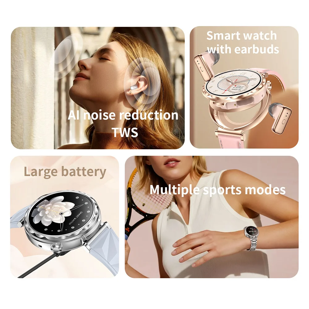 男性 女性 2 in 1 ヘッドセット スマートウォッチ ブ - Smartwatch Headset のレビューと価格