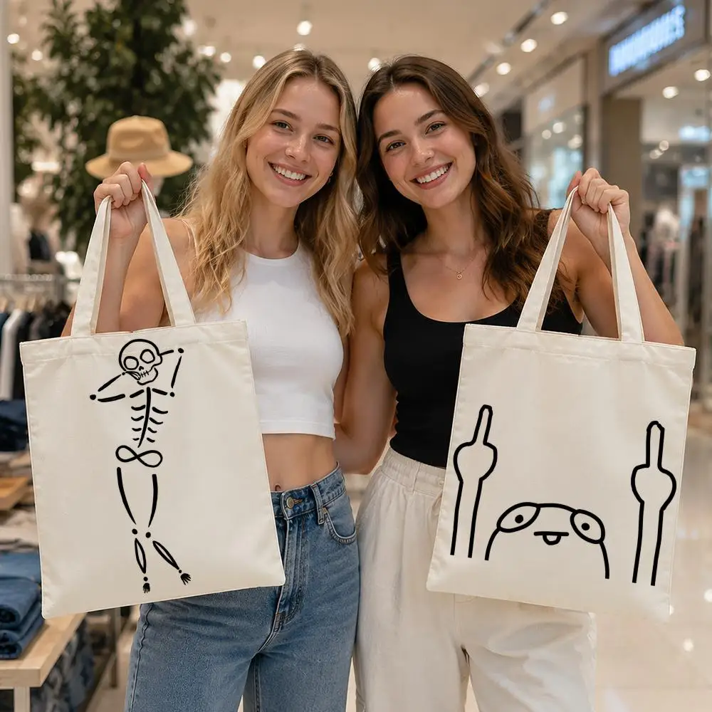 A-Abstract m-memes Storage Bags Canvas bags work great for school, daily shopping, gifting and daily travel