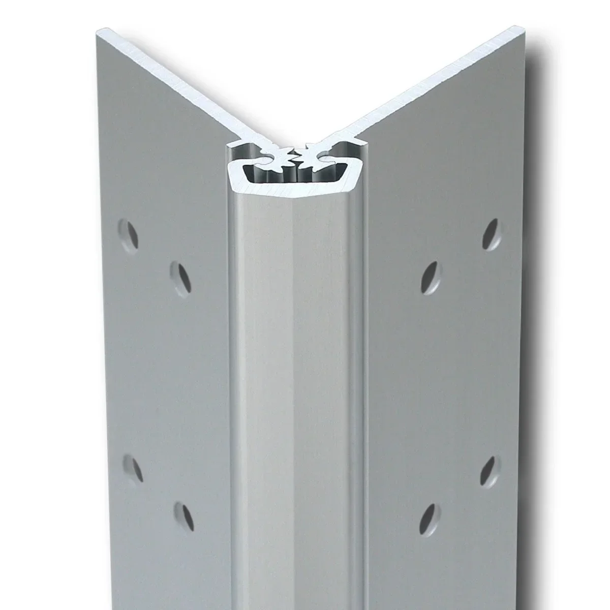 

Heavy-duty stainless steel with continuous, long piano hinges